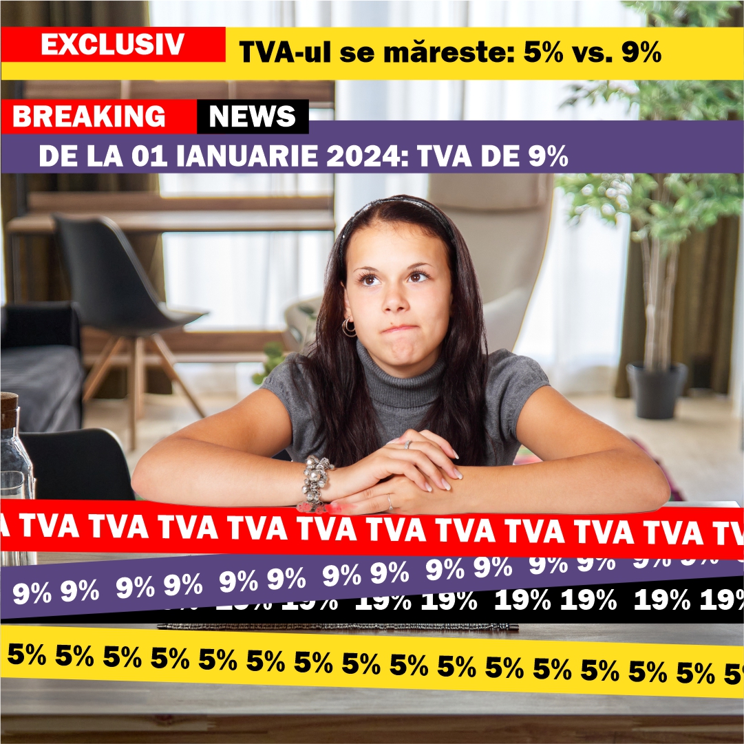 5% TVA CRESTE LA 9% TVA
